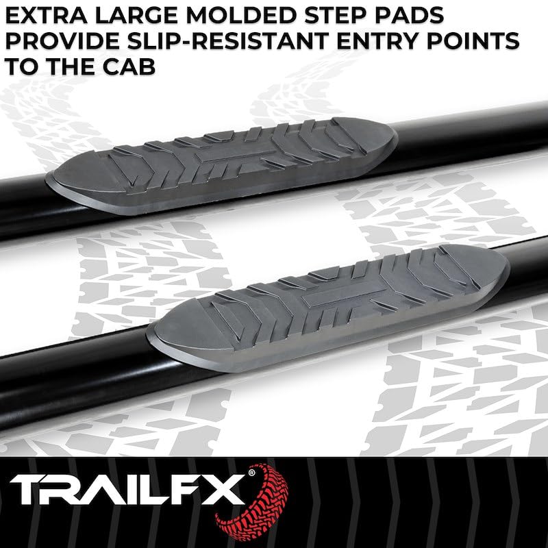 TRAILFX A1541B Trailfx Trail FX A1541B 4 INCH Oval NERF BAR BLK