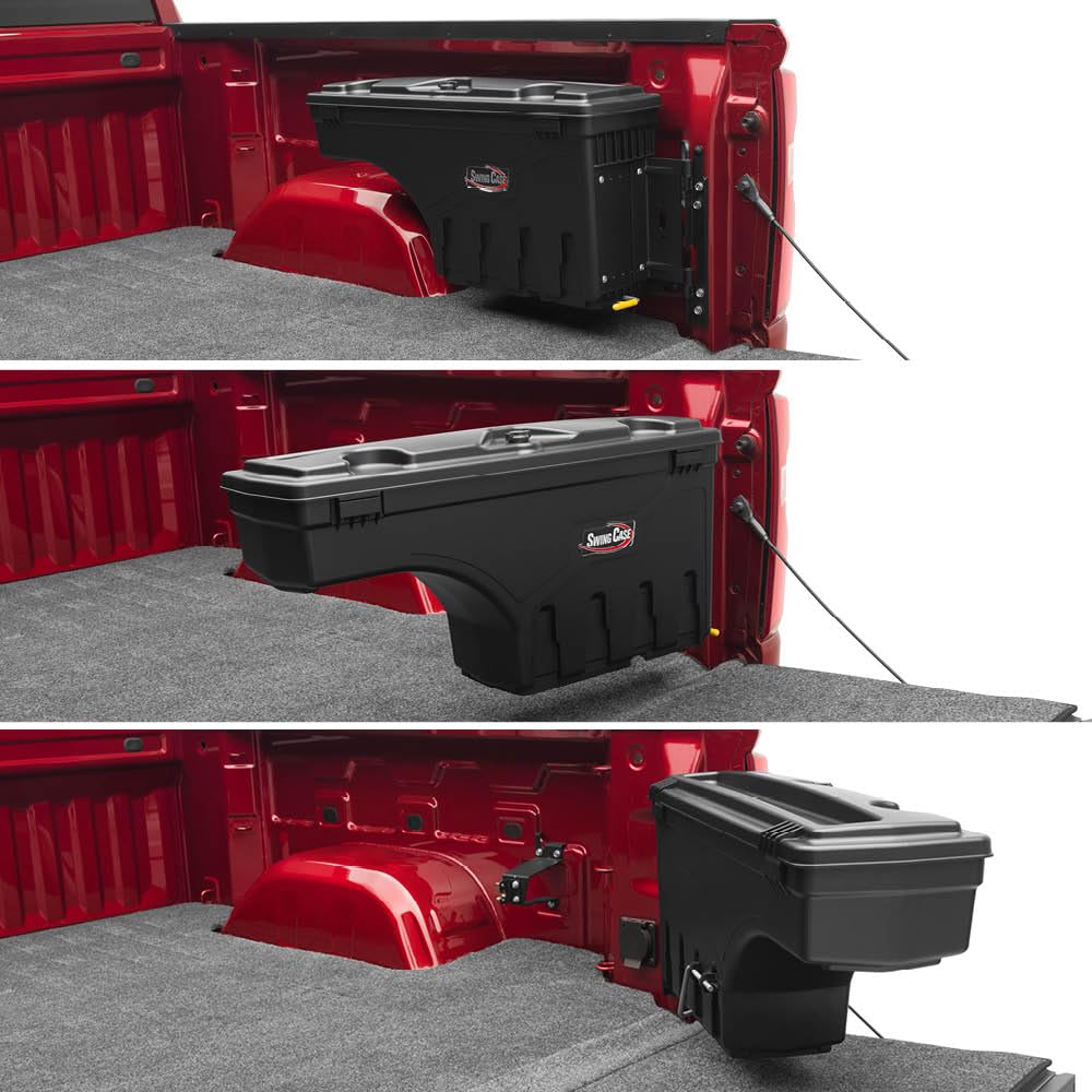 UNDERCOVER SC300D RealTruck UnderCover SwingCase Truck Bed Storage Box | SC300D | Fits 2002 - 2023 Dodge Ram 1500, 2003-20 2500/3500, Drivers Side (Without RamBox)