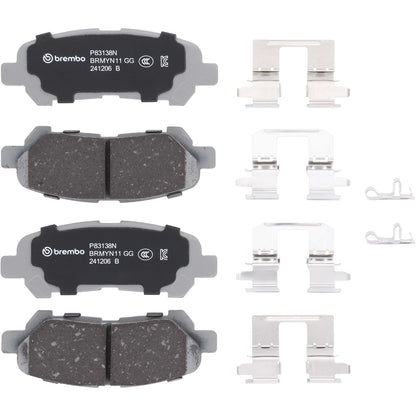 BREMBO P83138N Brembo P83138N Premium Ceramic Rear Disc Brake Pad Set TOYOTA/TOYOTA (GAC) OE# 0446648120