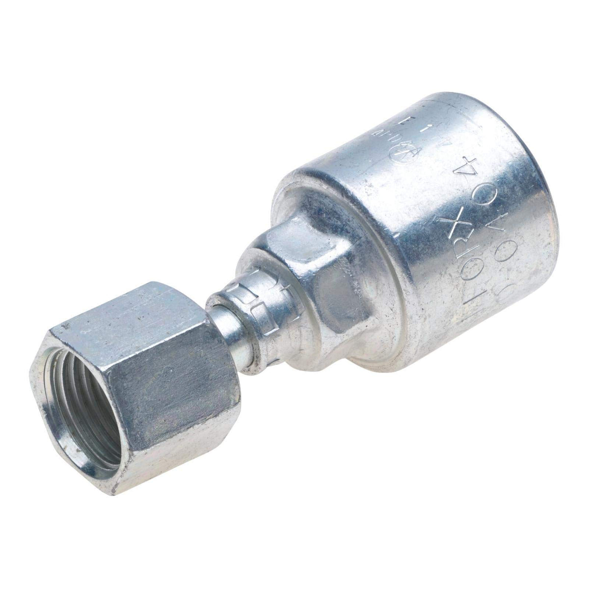 Gates G25230-1008 Female Flat Face O Ring Swivel (Mega Crimp