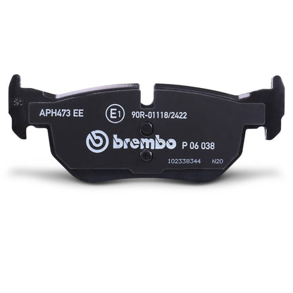 BREMBO P06038 Brembo P06038 Low-Met Rear Disc Brake Pad Set BMW/BMW (BRILLIANCE) OE# 34216790761