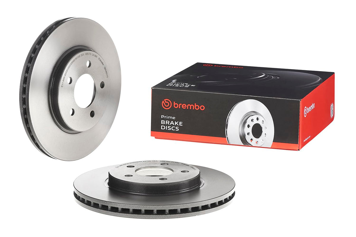 BREMBO 09A40111C02 Brembo 09.A401.11 UV Coated vented Front Brake Rotor FORD/FORD USA/MAZDA OE# EF913325X