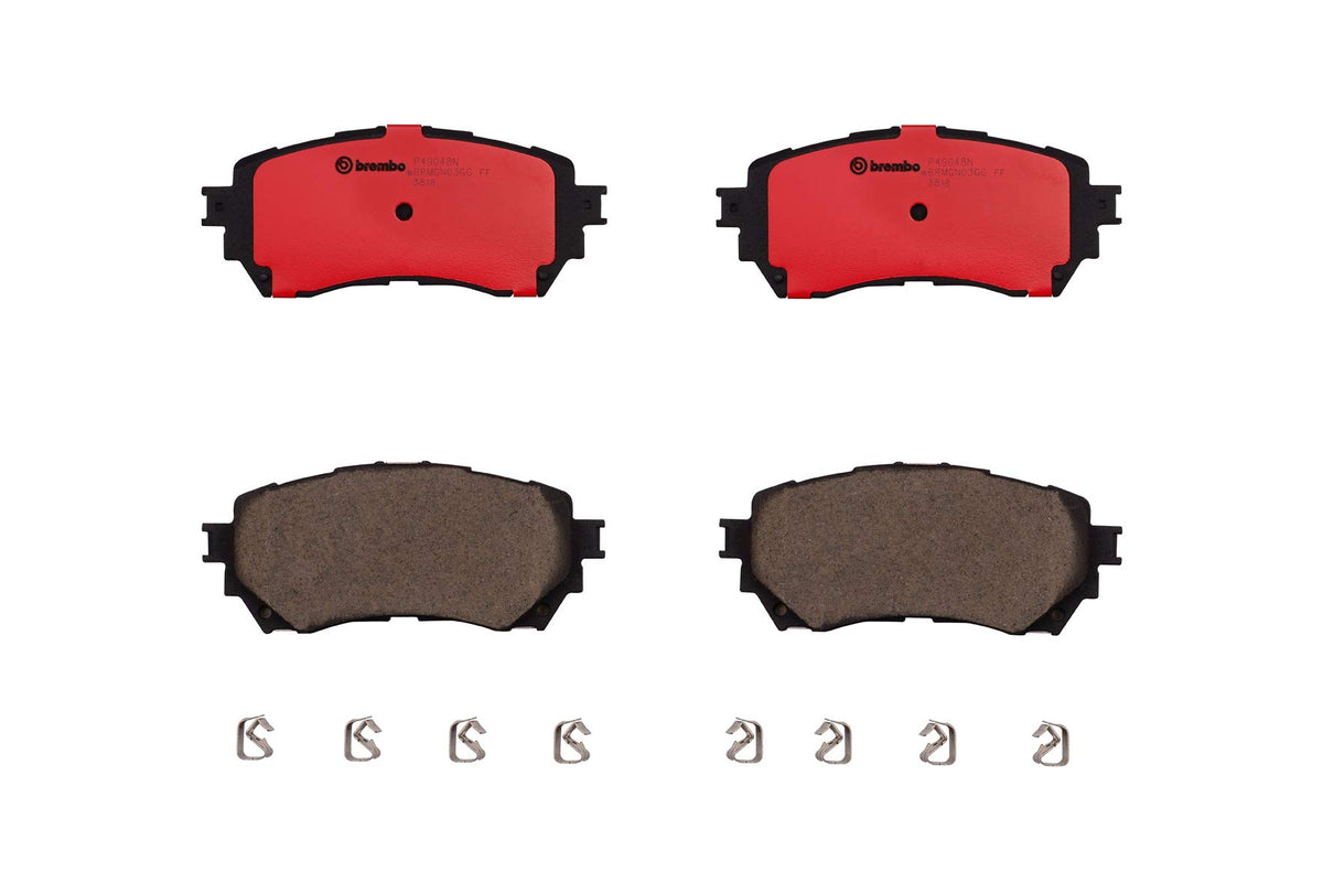 BREMBO P49048N Brembo P49048N Premium Ceramic Front Disc Brake Pad Set MAZDA OE# GHY93328ZC