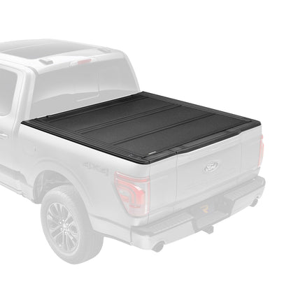 UNDERCOVER AX42008 RealTruck Undercover ArmorFlex Hard Folding Truck Bed Tonneau Cover | AX42008 | Fits 2007-2021 Toyota Tundra w/Rail System 5' 7" Bed (66.7")
