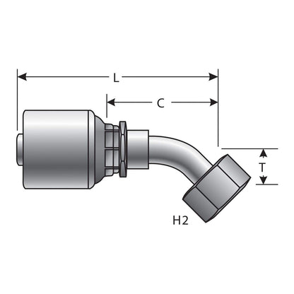 Gates G25175-0404 Female JIC 37 Flare Swivel
