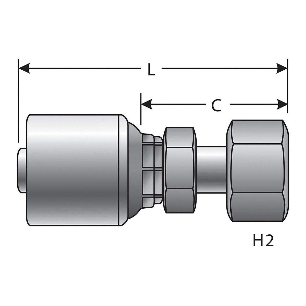 Gates G25720-0610 HYDRAULIC COUPLING-MEGACRIMP