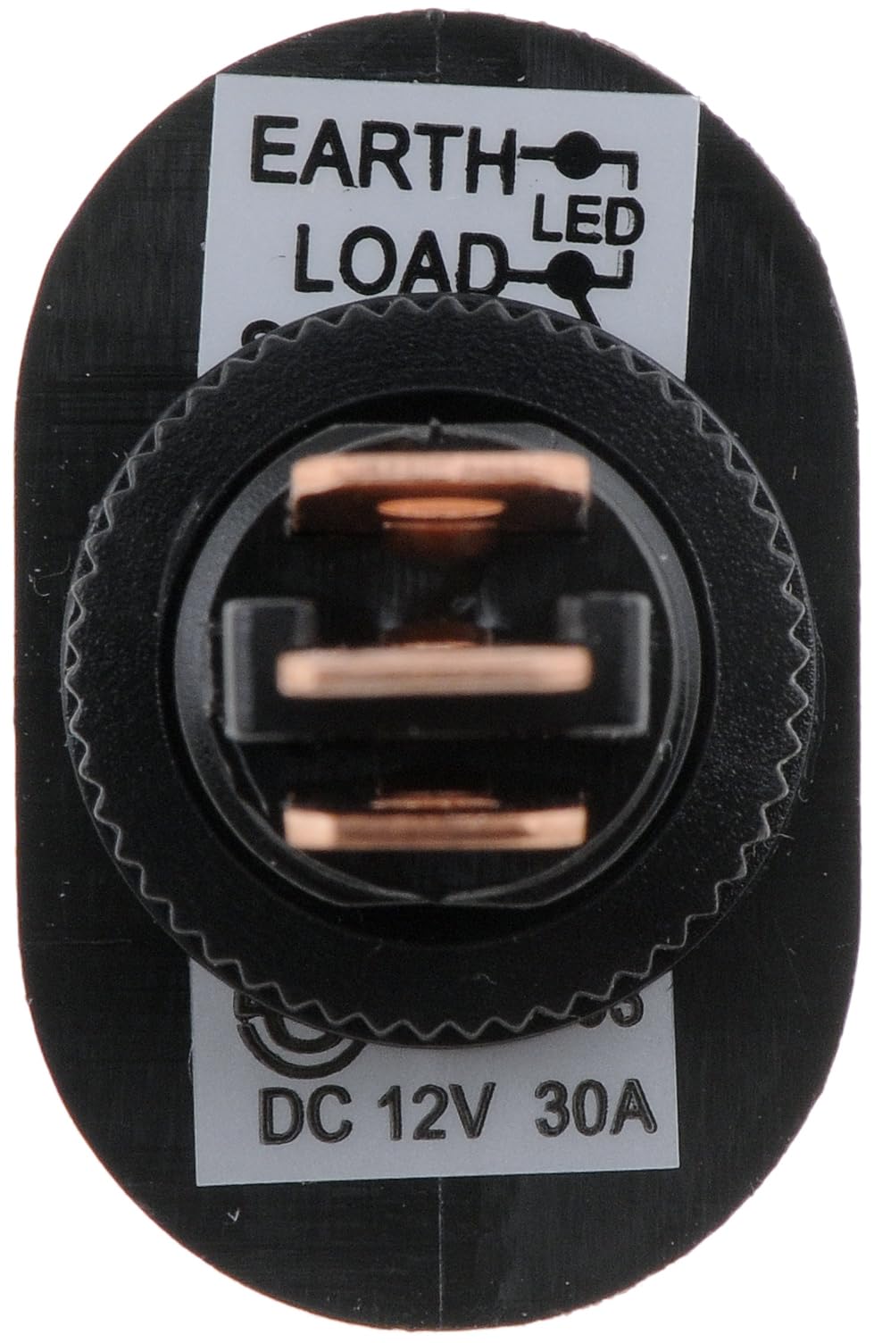 DORMAN 84843 Dorman 84843 Rocker Switch - Black Body/Green LED Glow/Oval Style Universal Fit
