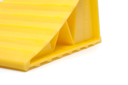 CAMCO 44432 Camco 44432 Wheel Chock Without Rope, Helps Keep Your Trailer or RV in Place (Pack of 1), Yellow