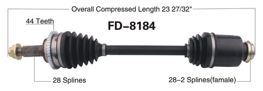 Trakmotive FD-8184 CV AXLE SHAFT