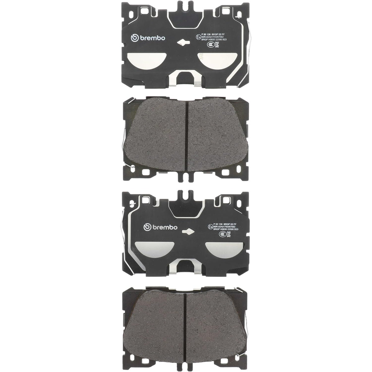 BREMBO P50139 Brembo P50139 Low-Met Alloy Steel Front Disc Brake Pad Set MERCEDES-BENZ OE# A0004204900
