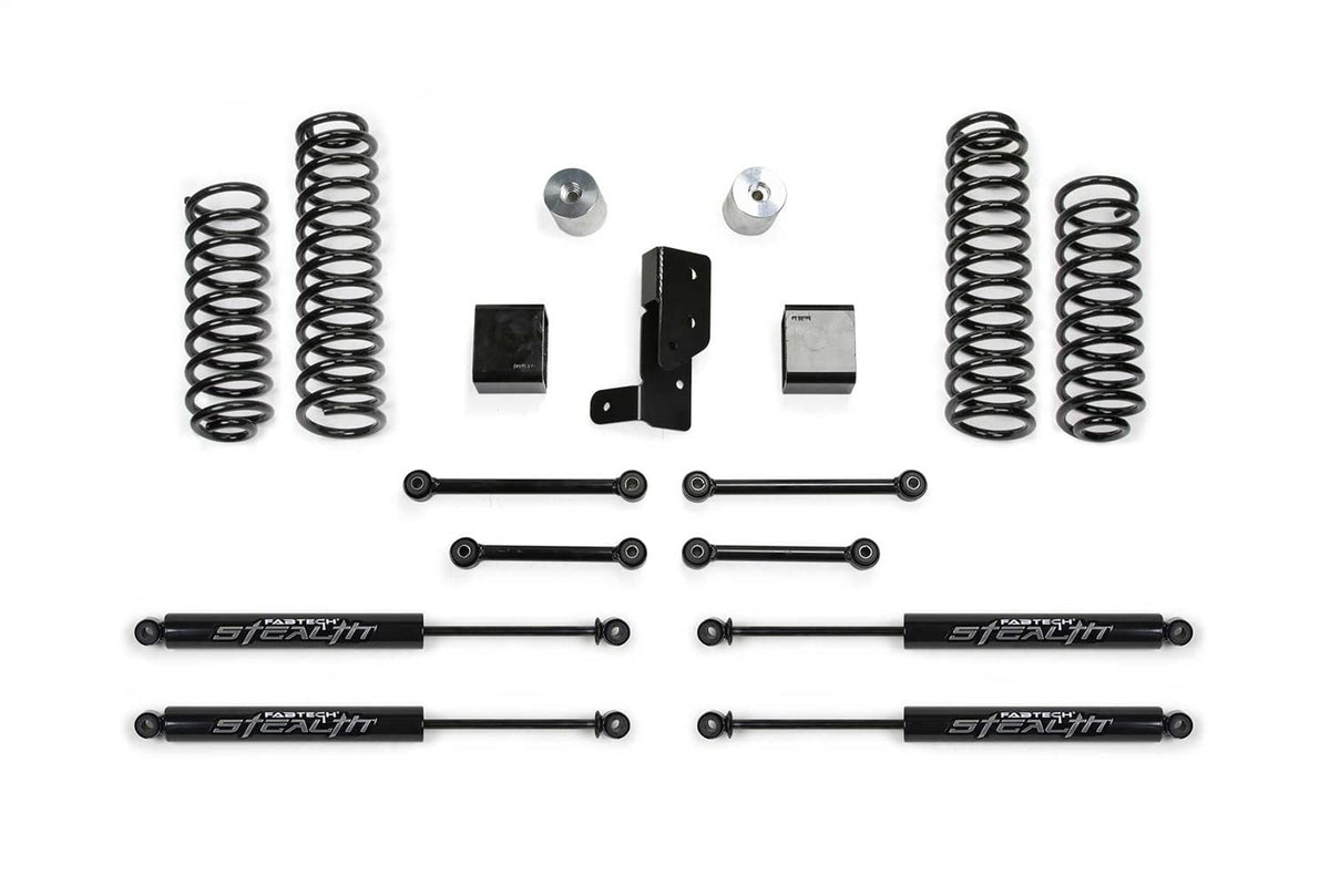 FABTECH K4205M 20-22 Jeep JL 4 Dr 4WD Diesel and 392 3" Sport System with Stealth (K4205M)