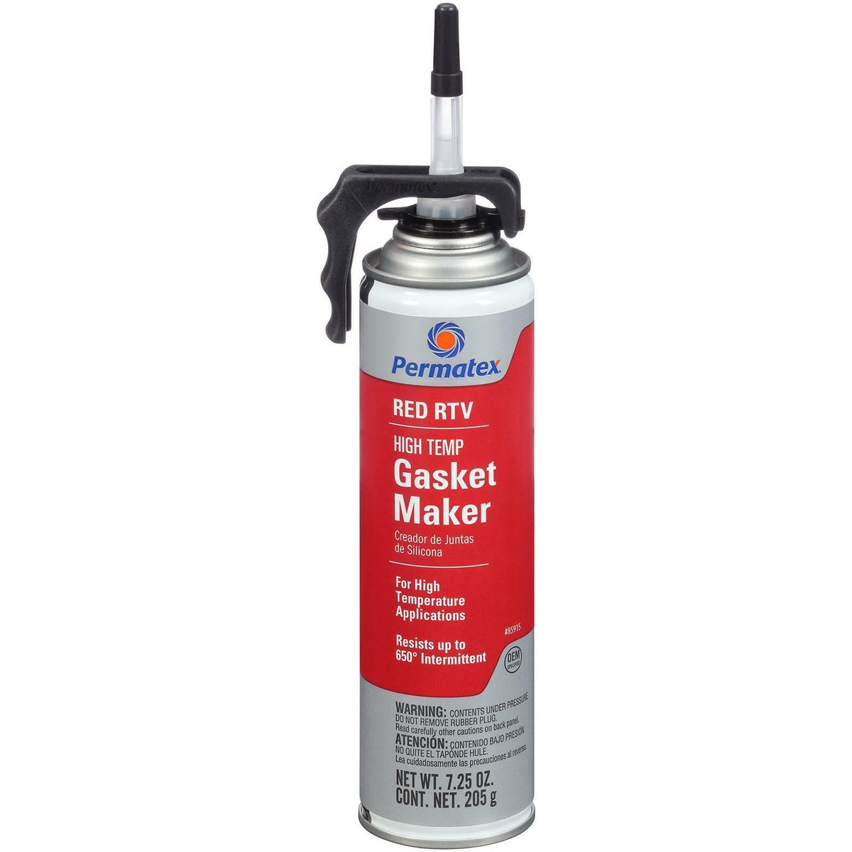 PERMATEX 85915 Permatex 85915 High-Temp Red RTV Silicone Gasket, 7.25 oz. PowerBead Can
