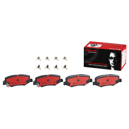 BREMBO P18024N Brembo P18024N Premium Ceramic Rear Disc Brake Pad Set DODGE/JEEP OE# 00K68003776AA