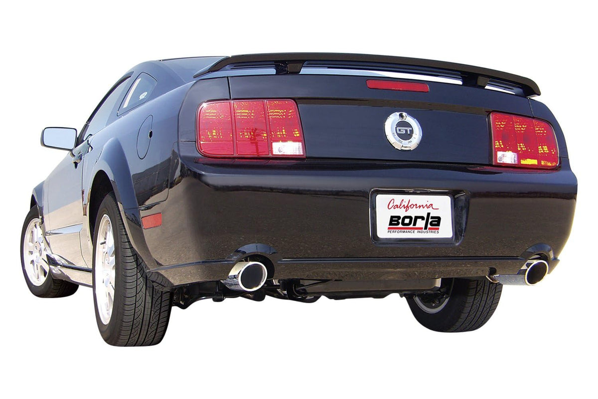 BORLA 11752 BORLA 11752 Axle-Back Performance Exhaust System for 2005-2009 Ford Mustang GT 4.6L V8/ 2007-2009 Ford Mustang Shelby GT500 5.4L V8 Supercharged Automatic/Manual Transmission Coupe/Convertible.