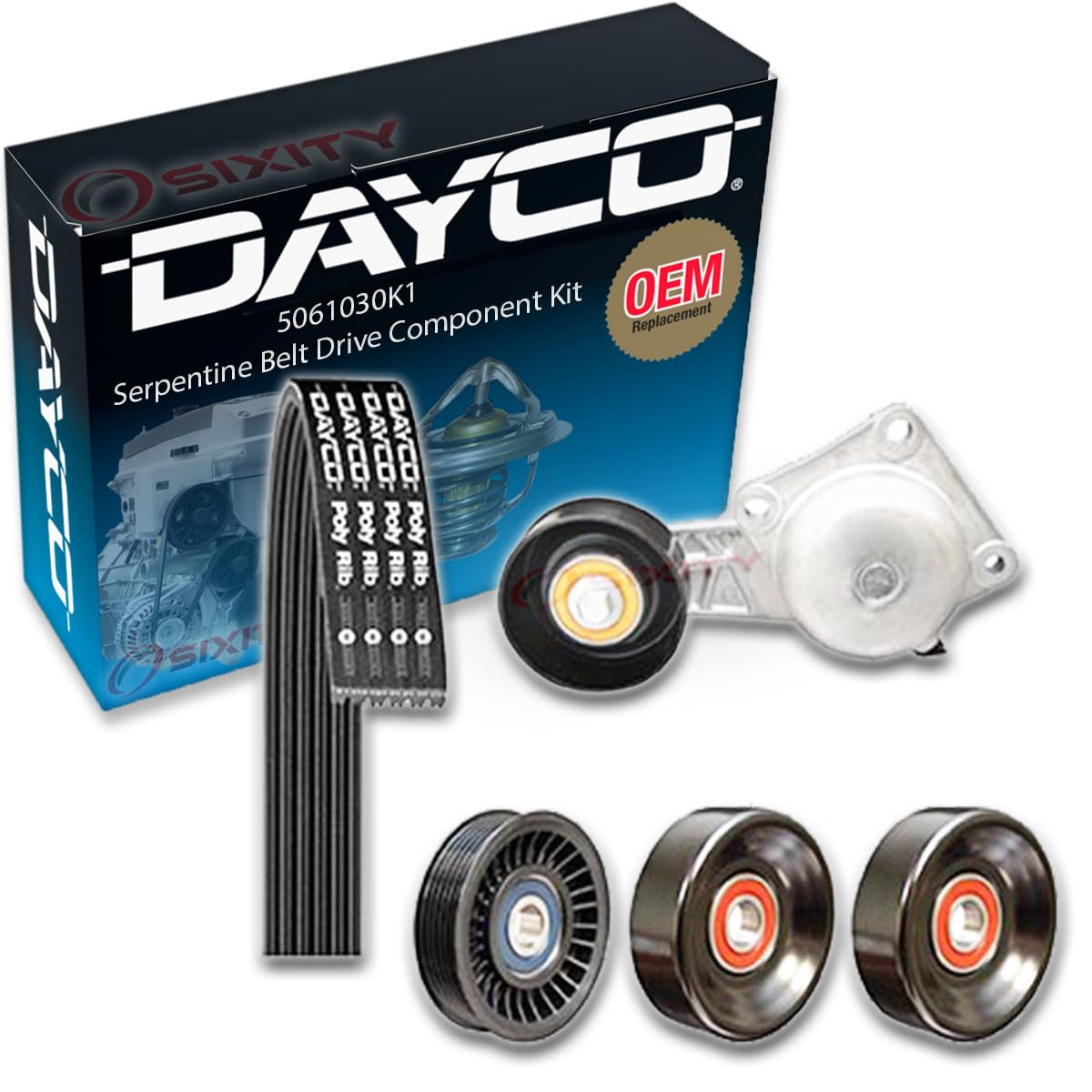 Dayco 5061030K1 Serpentine Belt Kit