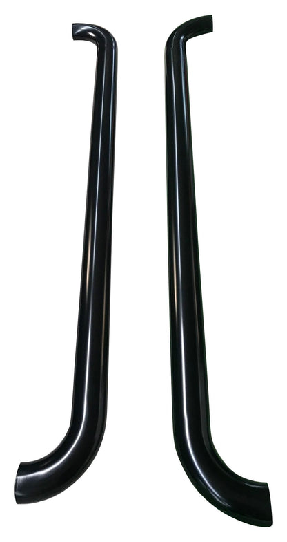 TRAILFX A1015B TrailFX Truck Step Bar Fits 2019-2023 Ford Ranger TFX 4 Inch Oval Tube Side Steps Titanium Black Steel Curved Ends with Step Pads Rocker Panel Mount 300 Pound Capacity TrailFX A1015B