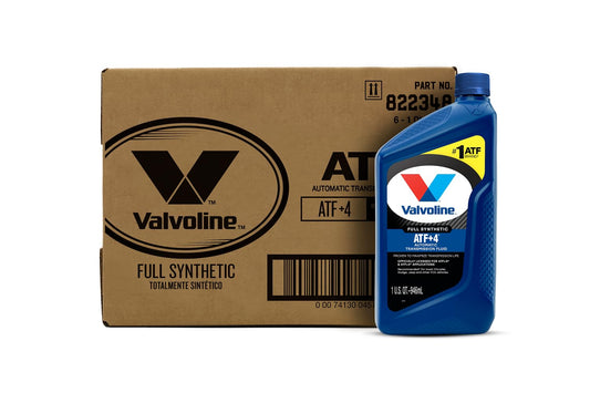 VALVOLINE 822348 Valvoline ATF +4 Full Synthetic Automatic Transmission Fluid 1 QT, Case of 6