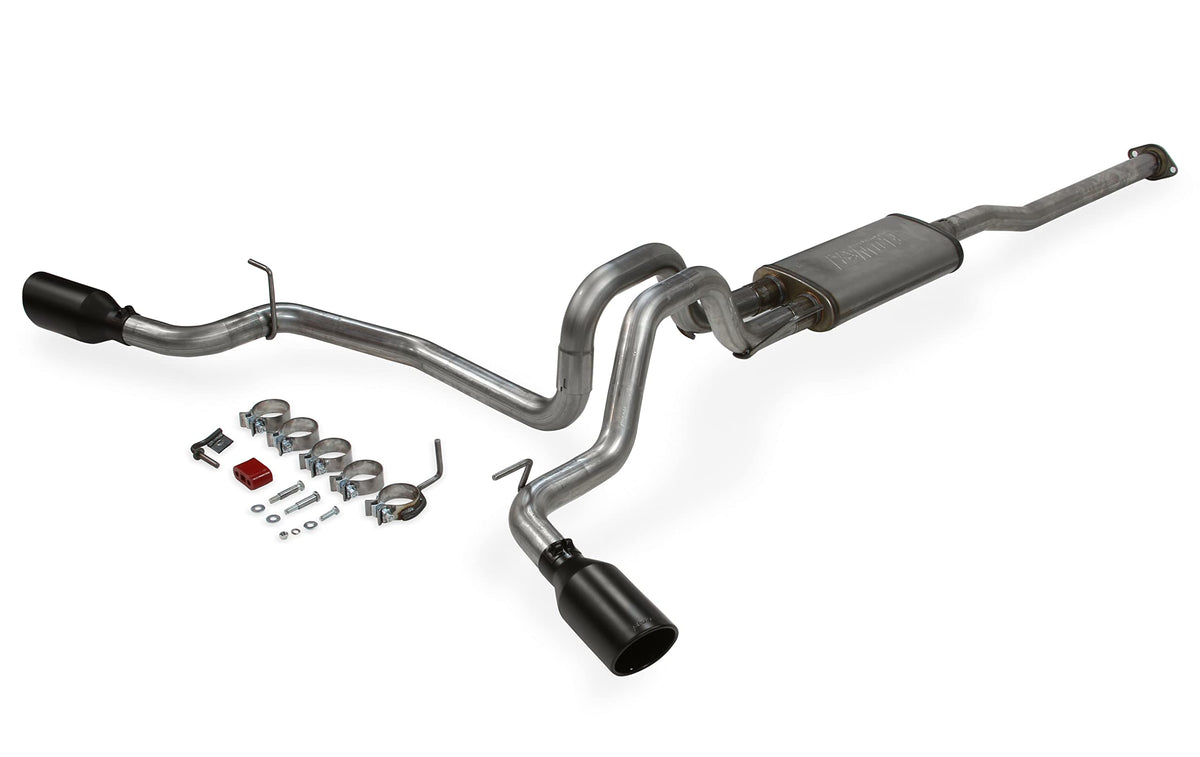 FLOWMASTER 717876 Flowmaster 717876 FlowFX Cat-Back Exhaust Kit Dual 2.5 Inch Stainless Steel Tailpipes 4.5 Inch Black Ceramic Coat Stainless Tip Compatible with 2005-2015 Toyota Tacoma 4.0L 2/4WD and all Wheelbases