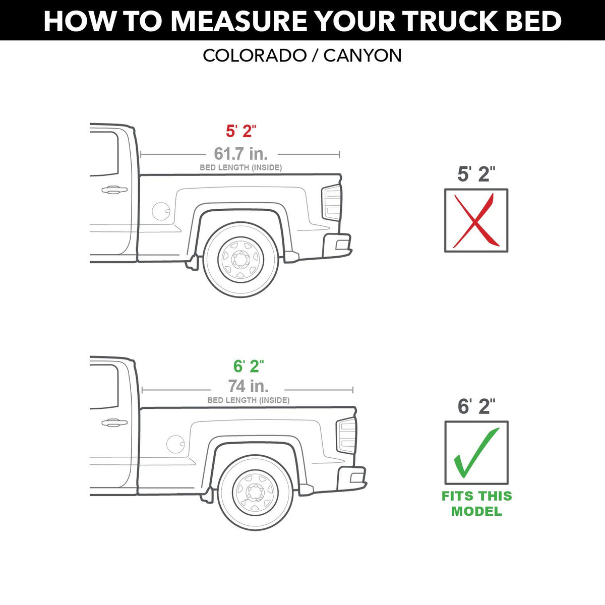RETRAX T-80453 RealTruck Retrax RetraxPRO XR Retractable Truck Bed Tonneau Cover | T-80453 | Fits 2015 - 2022 Chevy/GMC Colorado/Canyon 6' 2" Bed (74")