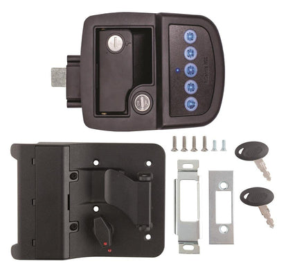 AP PRODUCTS 013-5091 Bauer AP Products 013-5091 Keyed-A-Like Bluetooth Electric Towable Lock - RH,Black