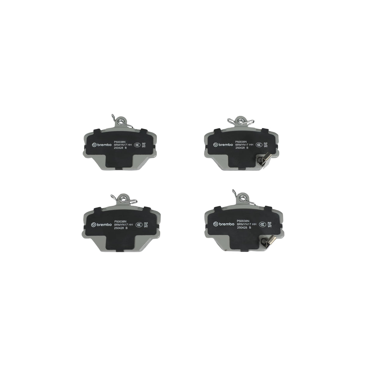 BREMBO P50038N Brembo P50038N Premium Ceramic Front Disc Brake Pad Set SMART OE# A4514210110