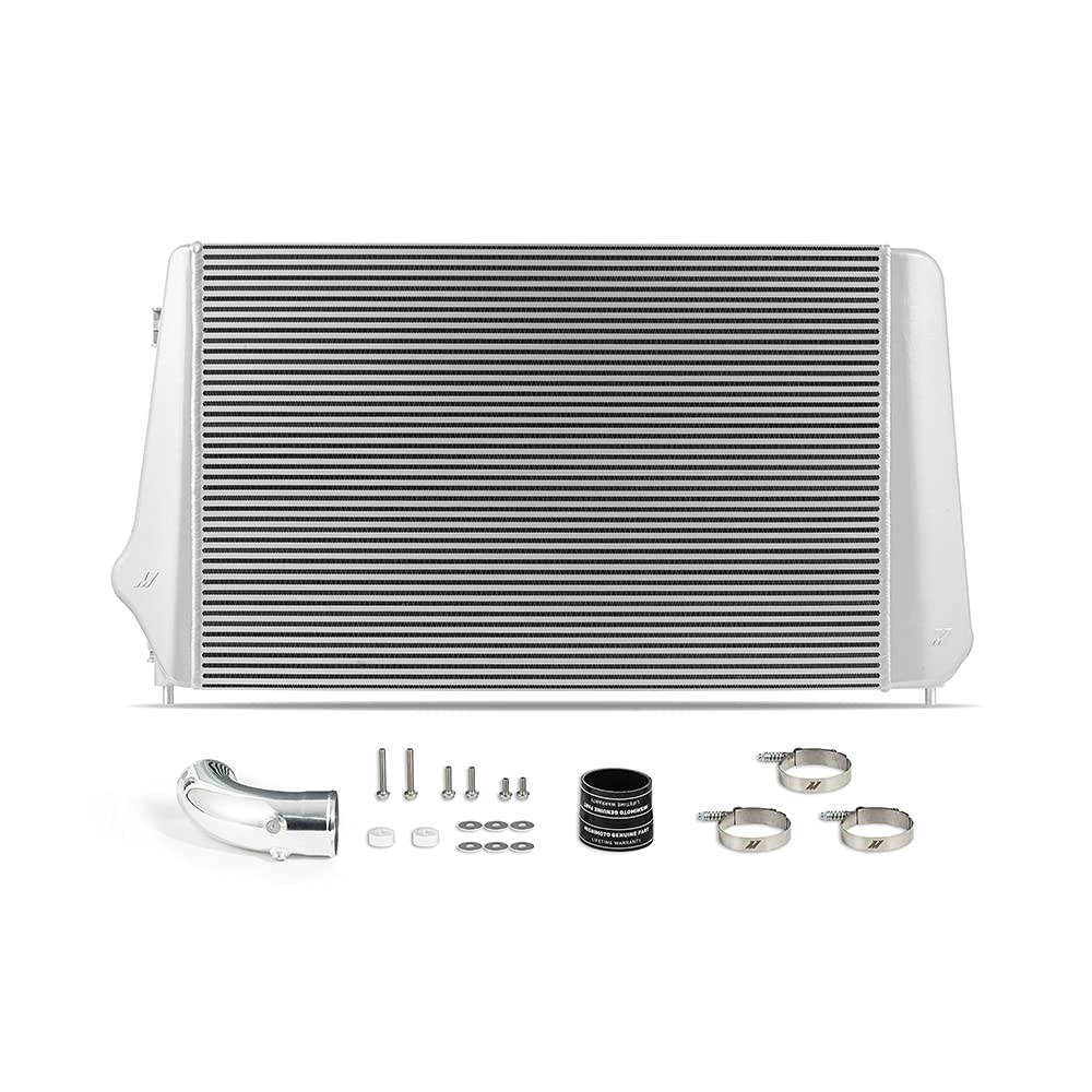 MISHIMOTO MMINT-DMAX-17SL Mishimoto Performance Intercooler for Duramax 6.6L 2017-2019, Silver