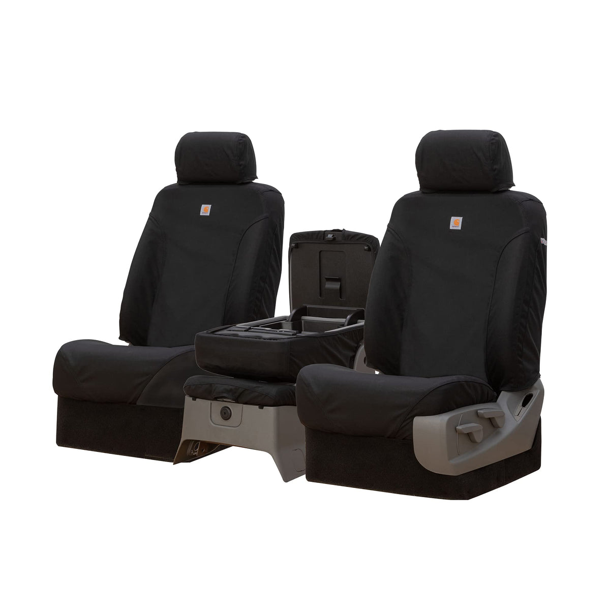Covercraft SSC3415COBK Covercraft Carhartt Super Dux SeatSaver Custom Seat Covers – SSC3415COBK – 1st Row 40/20/40 Bench Seat – Compatible with 2011-2016 Ford F-250/F-350, 2015-2016 F-450/F-550 – Black