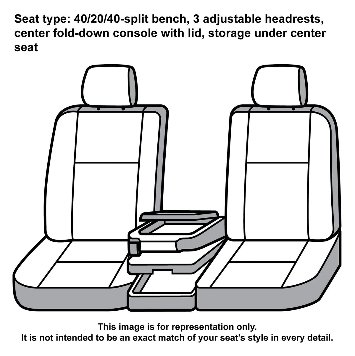 Covercraft SSC3480COBK Covercraft Carhartt Super Dux SeatSaver Custom Seat Covers – SSC3480COBK – 1st Row 40/20/40 Bench Seat – Compatible with 2019-2020 Ford F-150, 2019-2022 F-250/F-350/F-450/F-550 – Black