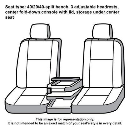 Covercraft SSC3480COBK Covercraft Carhartt Super Dux SeatSaver Custom Seat Covers – SSC3480COBK – 1st Row 40/20/40 Bench Seat – Compatible with 2019-2020 Ford F-150, 2019-2022 F-250/F-350/F-450/F-550 – Black