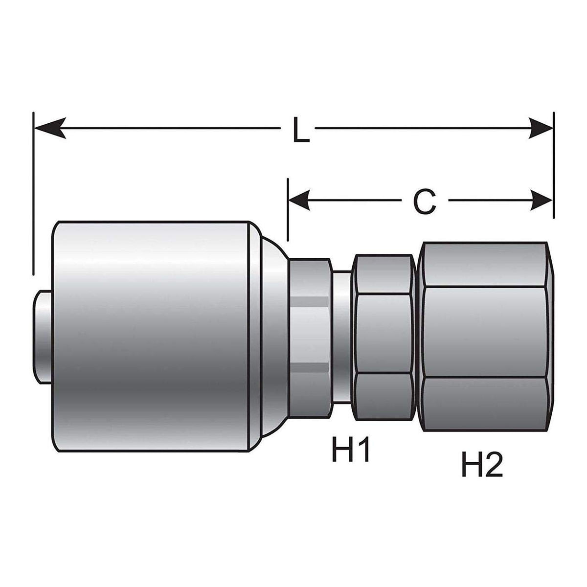 Gates G25170-0604 HYDRAULIC COUPLING-MEGACRIMP