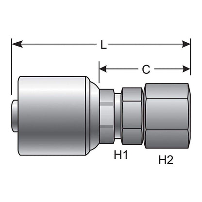 Gates G25170-0604 HYDRAULIC COUPLING-MEGACRIMP