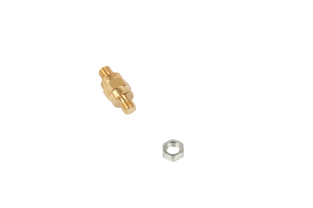 WIRTHCO 30300 Battery Doctor Side Terminal Battery Bolt and Nut, Solid Brass Threaded Stud, 3/8-16 Thread, 5/8 in Hex, 1.590 in Overall Length, WirthCo (30300)