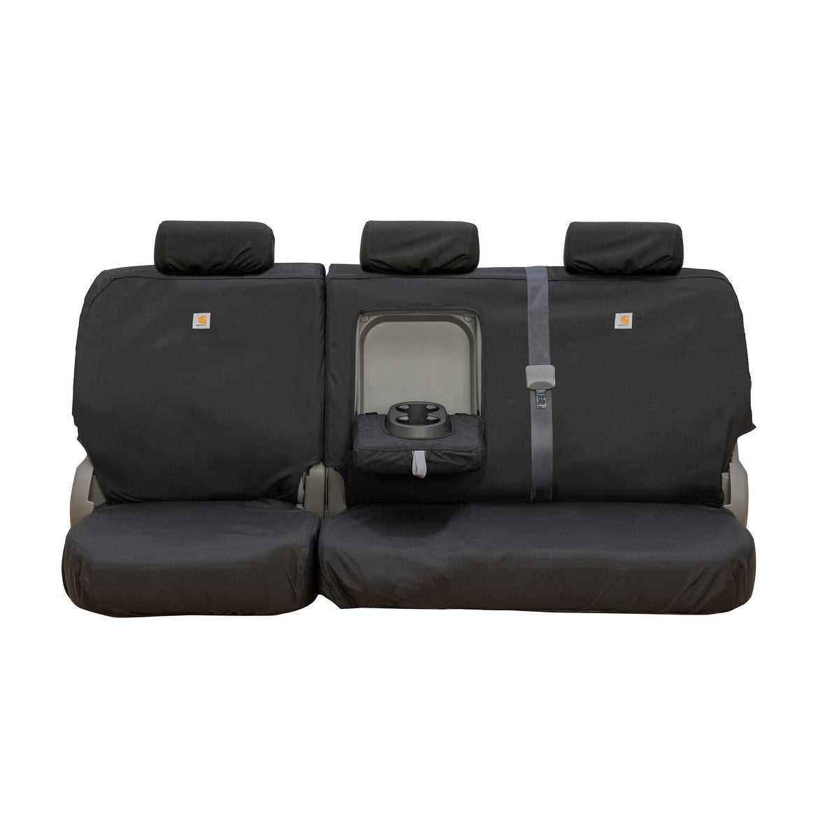 COVERCRAFT SSC8519COBK Covercraft Carhartt Super Dux SeatSaver Custom Seat Covers – SSC8519COBK – 2nd Row 60/40 Bench Seat – Compatible with 2021 Ford Bronco Sport – Black