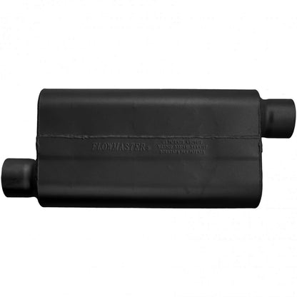 FLOWMASTER 943053 Flowmaster 943053 50 Delta Flow Muffler - 3.00 Offset In and 3.00 Offset Out - Moderate Sound