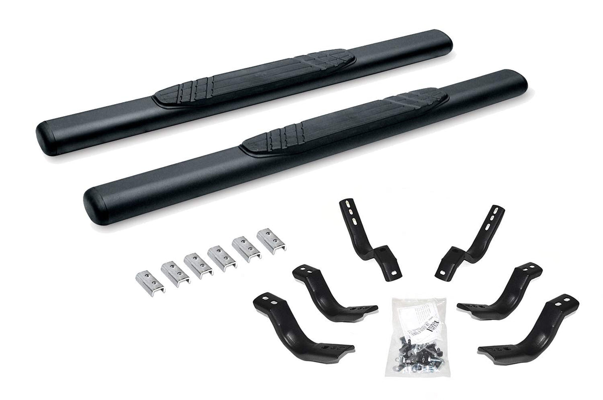 GO RHINO 684404552T Go Rhino 4" OE Xtreme Sidesteps & Brackets | Galvanized Steel, Textured Black | 684404552T | Fits 2007-2019 Chevrolet Silverado & GMC Sierra 1500, 2500HD, 3500HD Standard Cab (See Description)