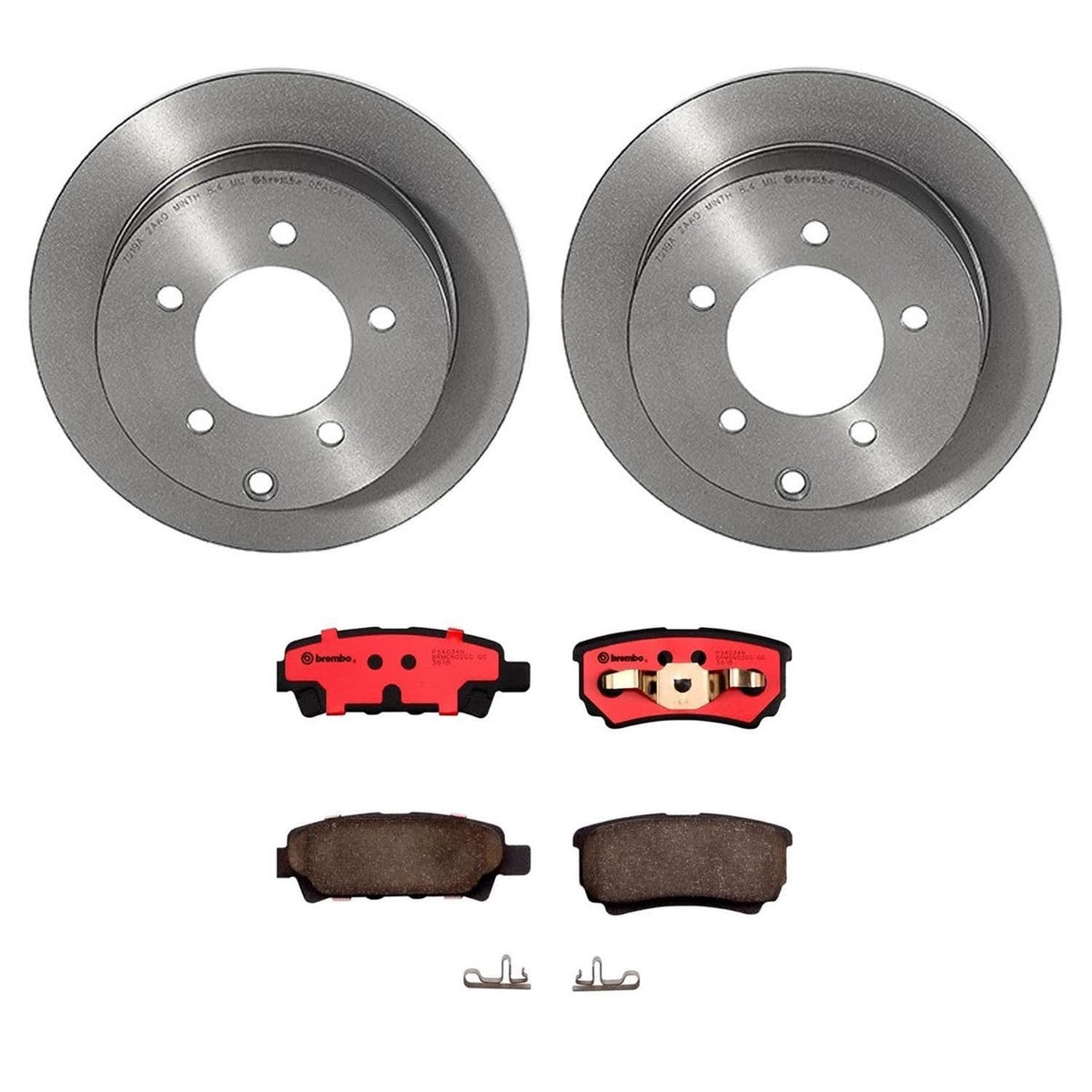 BREMBO KT00970 Brembo KT Series Premium Brake Kit (KT00970) for Mitsubishi Lancer 2008-2017 | High-Performance Brake Pads & Rotors | Direct OE Replacement