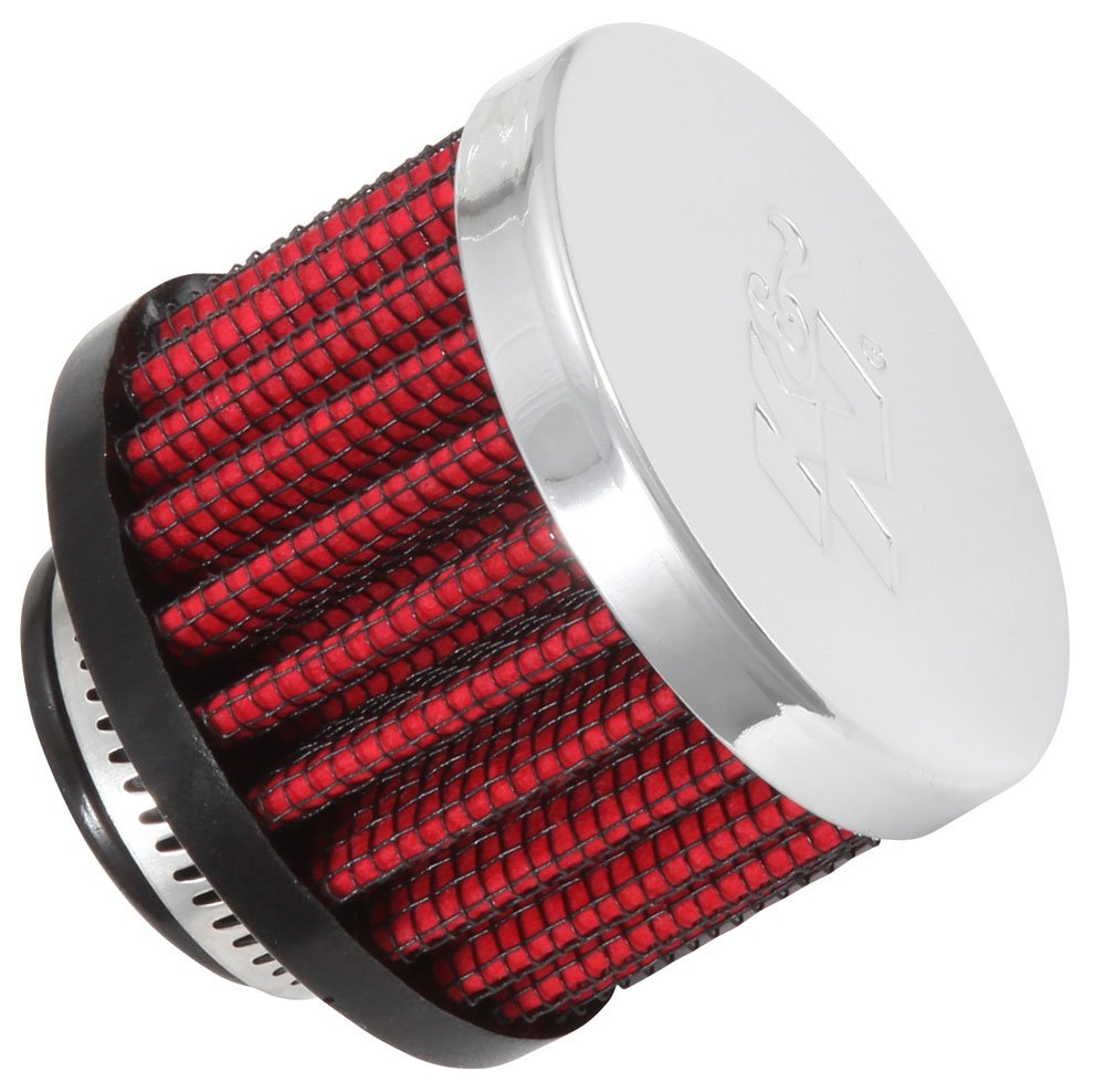 K&N FILTER 62-1360 K&N Vent Air Filter/Breather: High Performance, Premium, Washable, Replacement Engine Filter: Flange Diameter: 0.75 in, Filter Height: 1.5 in, Flange Length: 0.4375 in, Shape: Breather, 62-1360