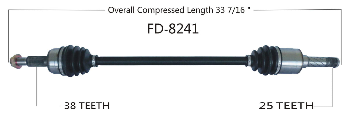 TRAKMOTIVE FD-8241 Trakmotive FD-8241 NEW CV AXLE