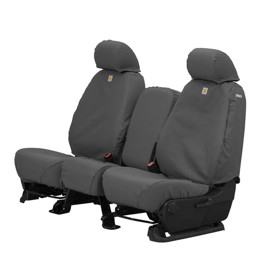 Covercraft SSC3351CAGY Covercraft Carhartt SeatSaver Custom Seat Covers – SSC3351CAGY – 1st Row 40/20/40 Bench Seat – Fits Select Chevrolet/GMC Models, Gravel