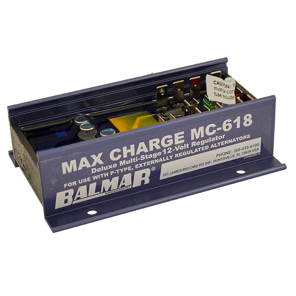BALMAR MC-618 Balmar Max Charge MC618 Multi-Stage Regulator w/o Harness - 12V