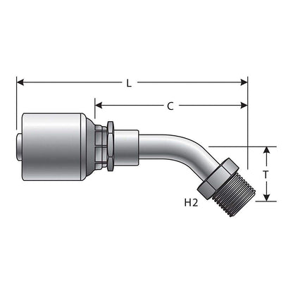 Gates G25502-0606 HYDRAULIC COUPLING-MEGACRIMP