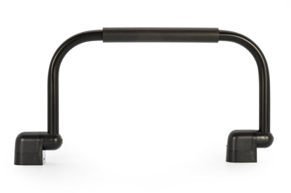 CAMCO 42197 Camco Fold-Away RV Grab Handle - Provides Secure Hold for Entering & Exiting - Measures 18-in, for Smaller RVs & Trailers - Easily Installs Beside RV Door, Hardware Included - Black (42197)
