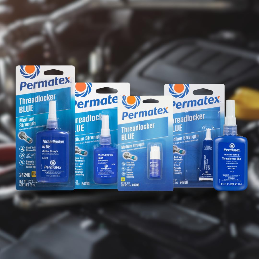 PERMATEX 24835 Permatex 24835 Medium Strength Threadlocker Blue Gel, 35 g
