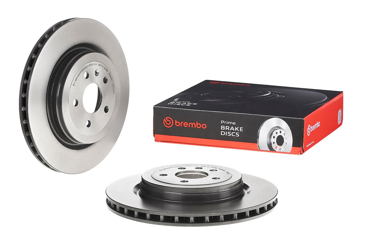 BREMBO 09N26621C02 Brembo 09.N266.21 UV Coated Pillar Vented Brake Rotor TESLA OE# 6006431