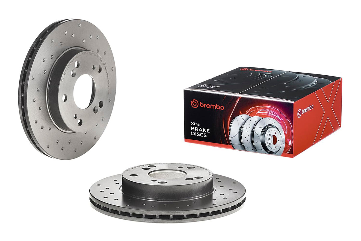BREMBO 0954573XC02 Brembo 09.5457.3X Xtra UV Coated vented drilled Front Brake Rotor ACURA/CIIMO/HONDA/HONDA (DONGFENG) OE# 45251SNA000
