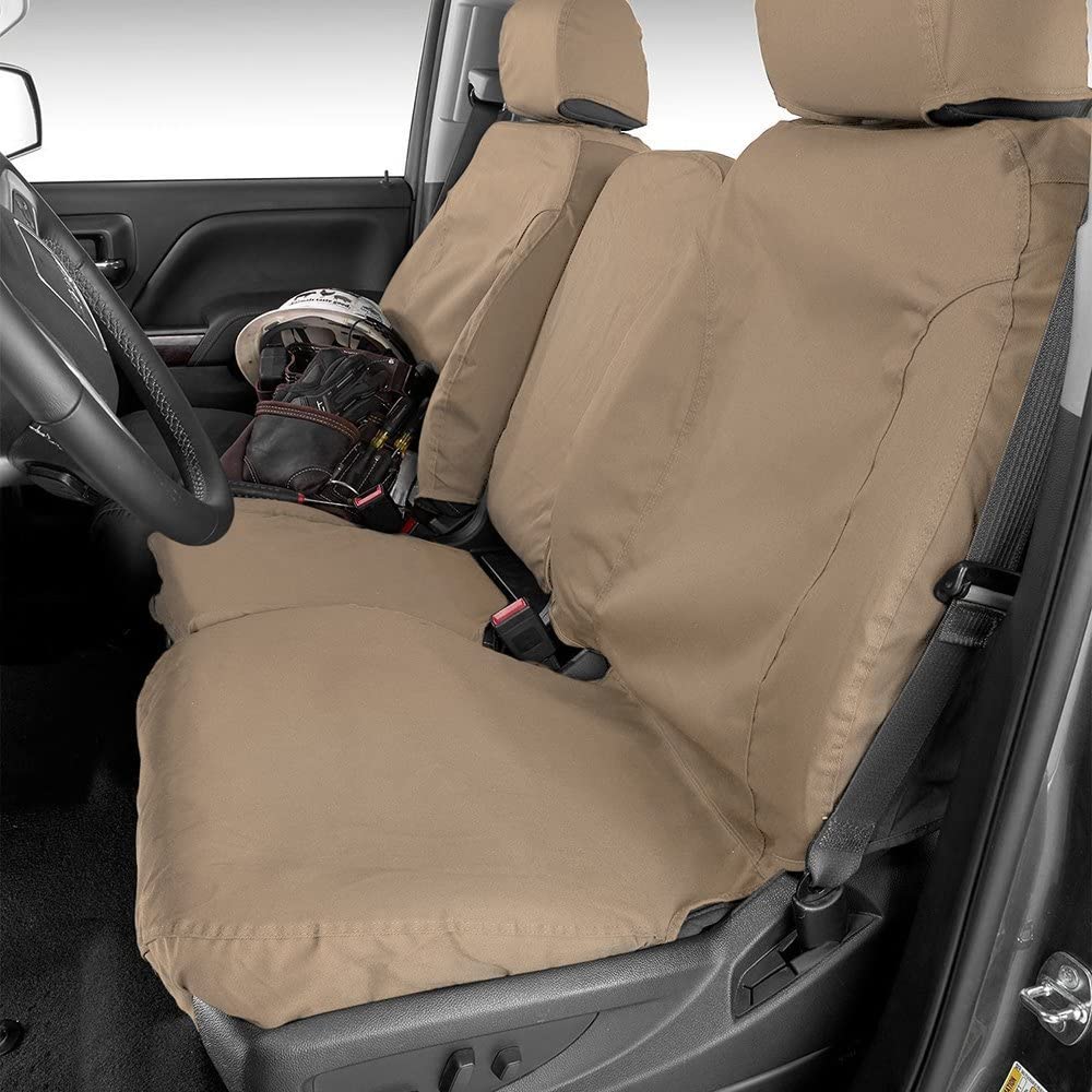 COVERCRAFT SS3473PCTP Covercraft Polycotton Seat Saver Custom Seat Covers, Taupe