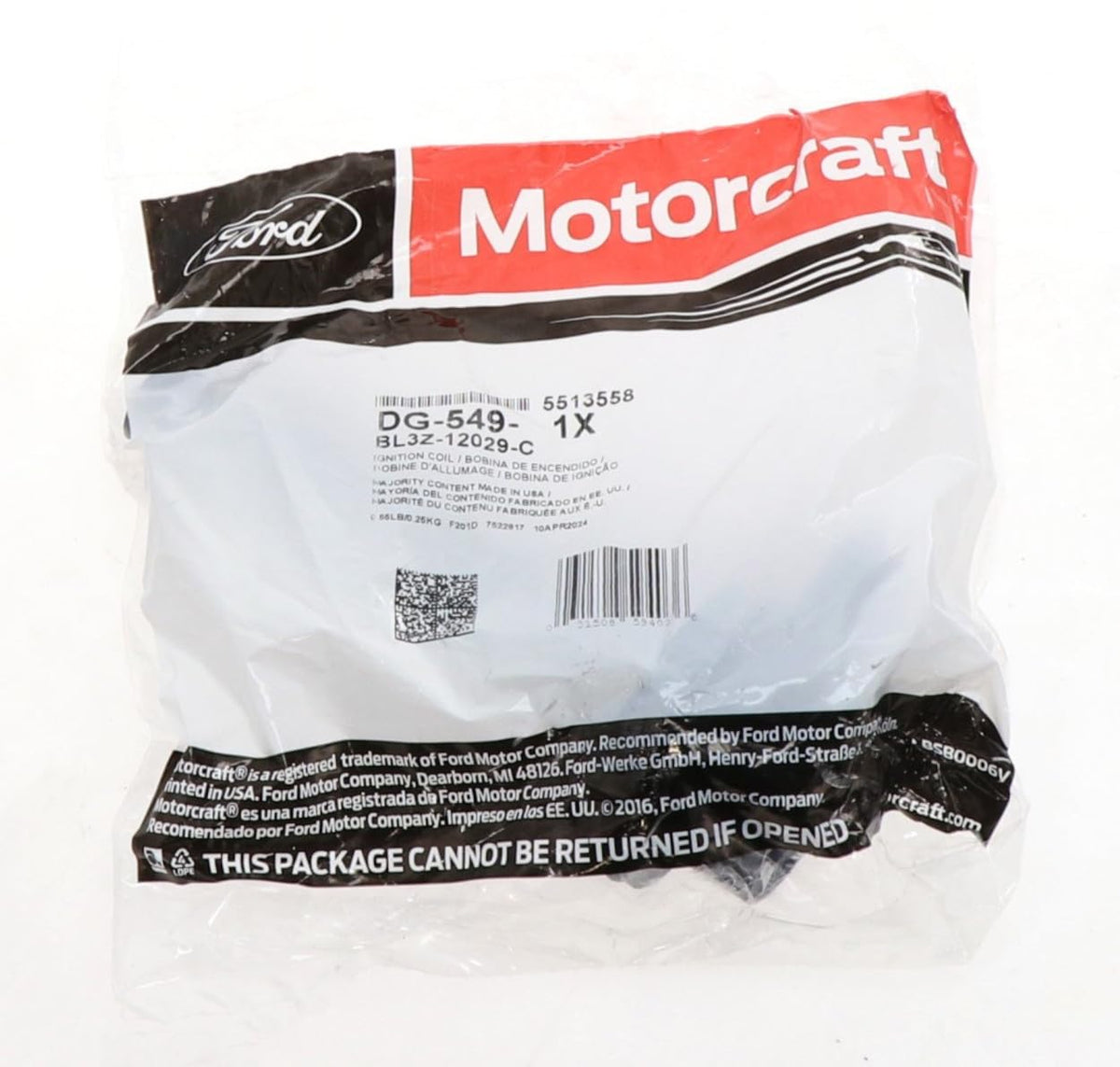 Motorcraft DG549 Coil Asy IGN (P