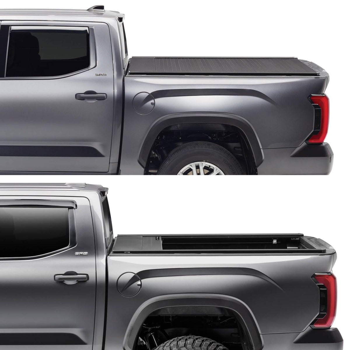 RETRAX EQ0861 RealTruck Retrax EQ Retractable Truck Bed Tonneau Cover | EQ0861 | Fits 2022-2024 Toyota Tundra CrewMax (w/Deck Rail System) 5' 5" Bed (65")