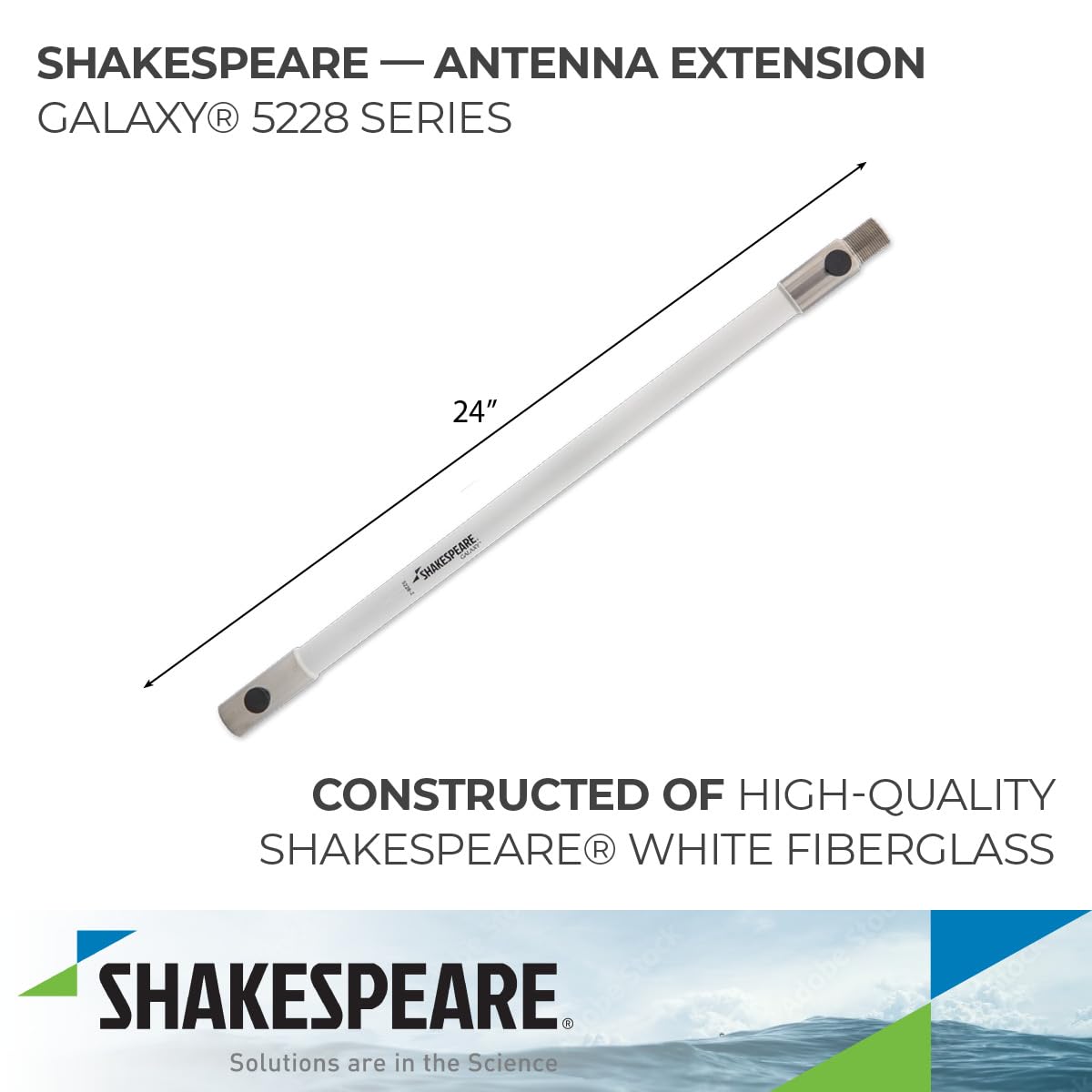 SHAKESPEARE 5228-2 Shakespeare 5228-2 2' GALAXY ANTENNA EXT 1.5' DIA.
