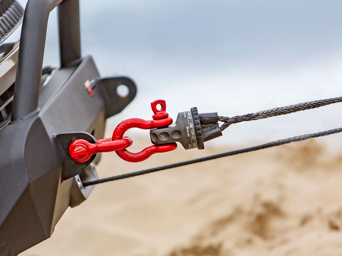 FACTOR 55 00015-05 Factor 55 00015-05 Prolink Original Shackle Mount Replaces Winch Hook with a Stronger Shackle D Ring Mount Max Load Rating 16,000 lb. Ideal for 4x4 Off Road Adventures - Silver